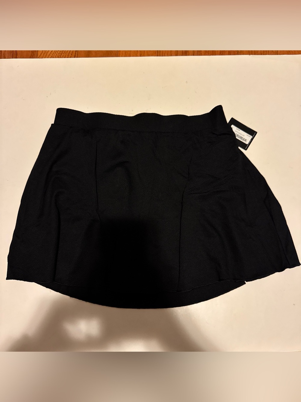 Spanx Women’s Pique Hi Rise Skort 13.5 Very Black Size Small NWT